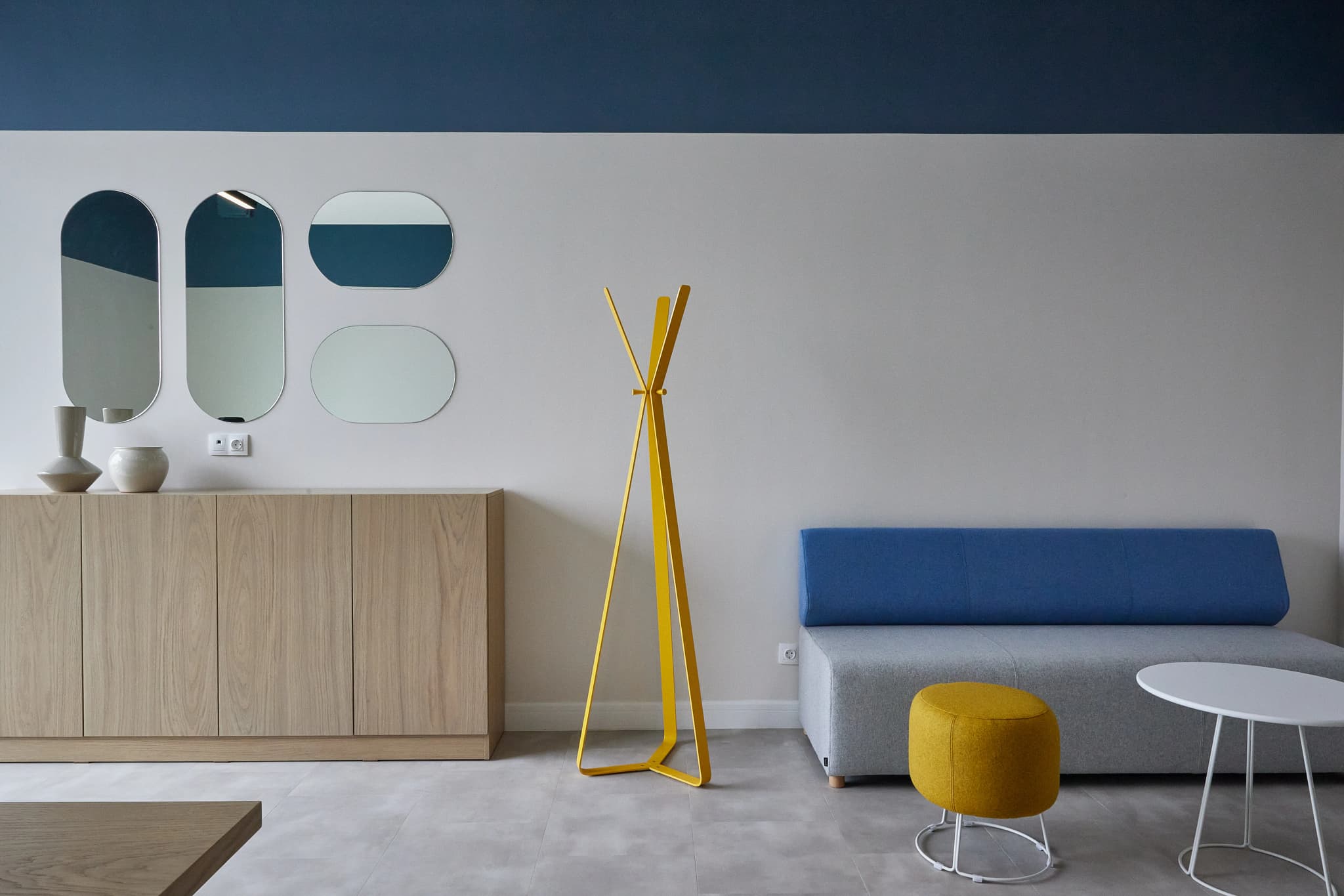 Minimalist lines and spatial geometry in Esentai City Openspace project, Almaty. Shot by Dinara Zhex
